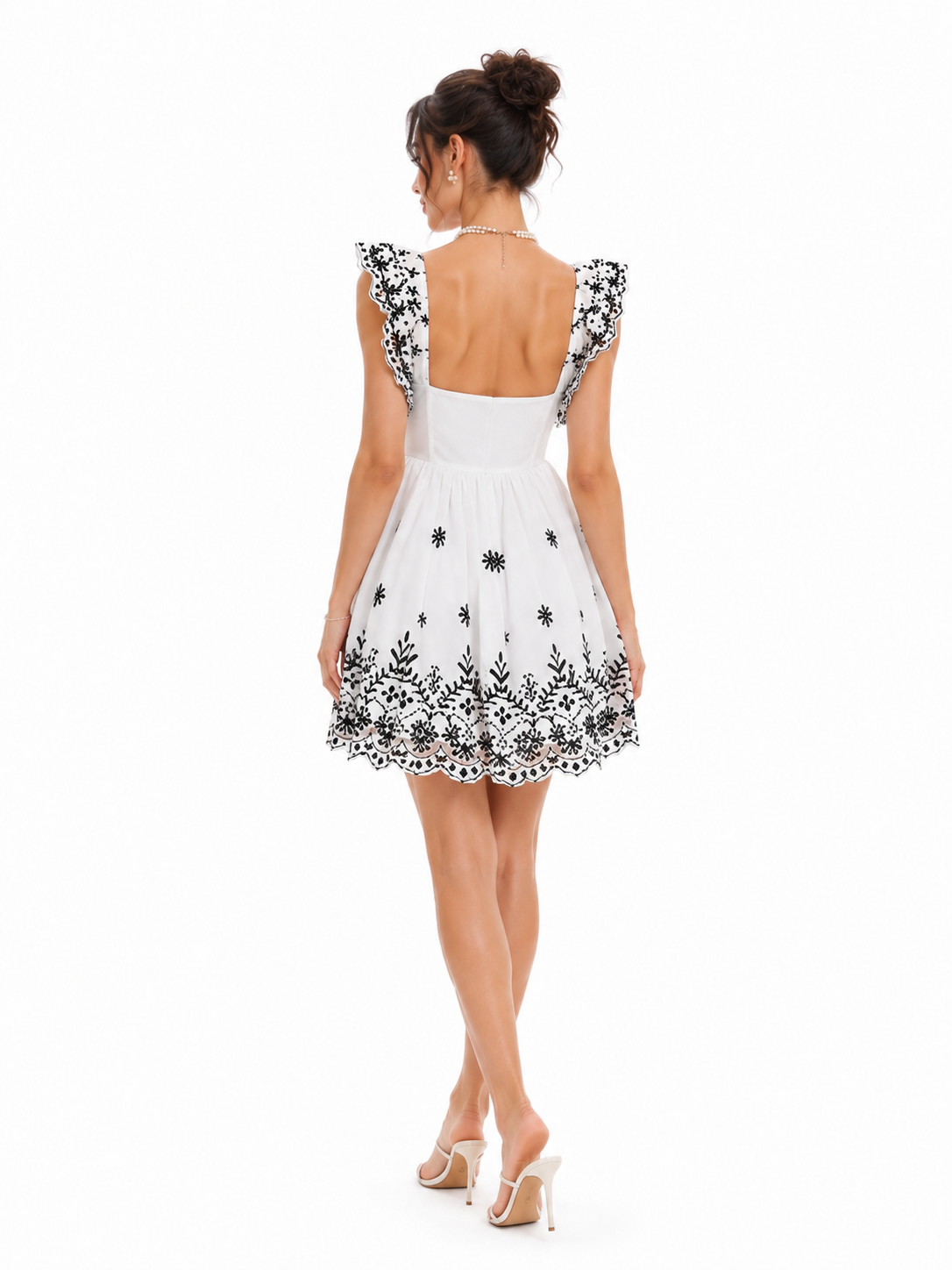 Vestido Encanto Bicolor/ pureza del blanco