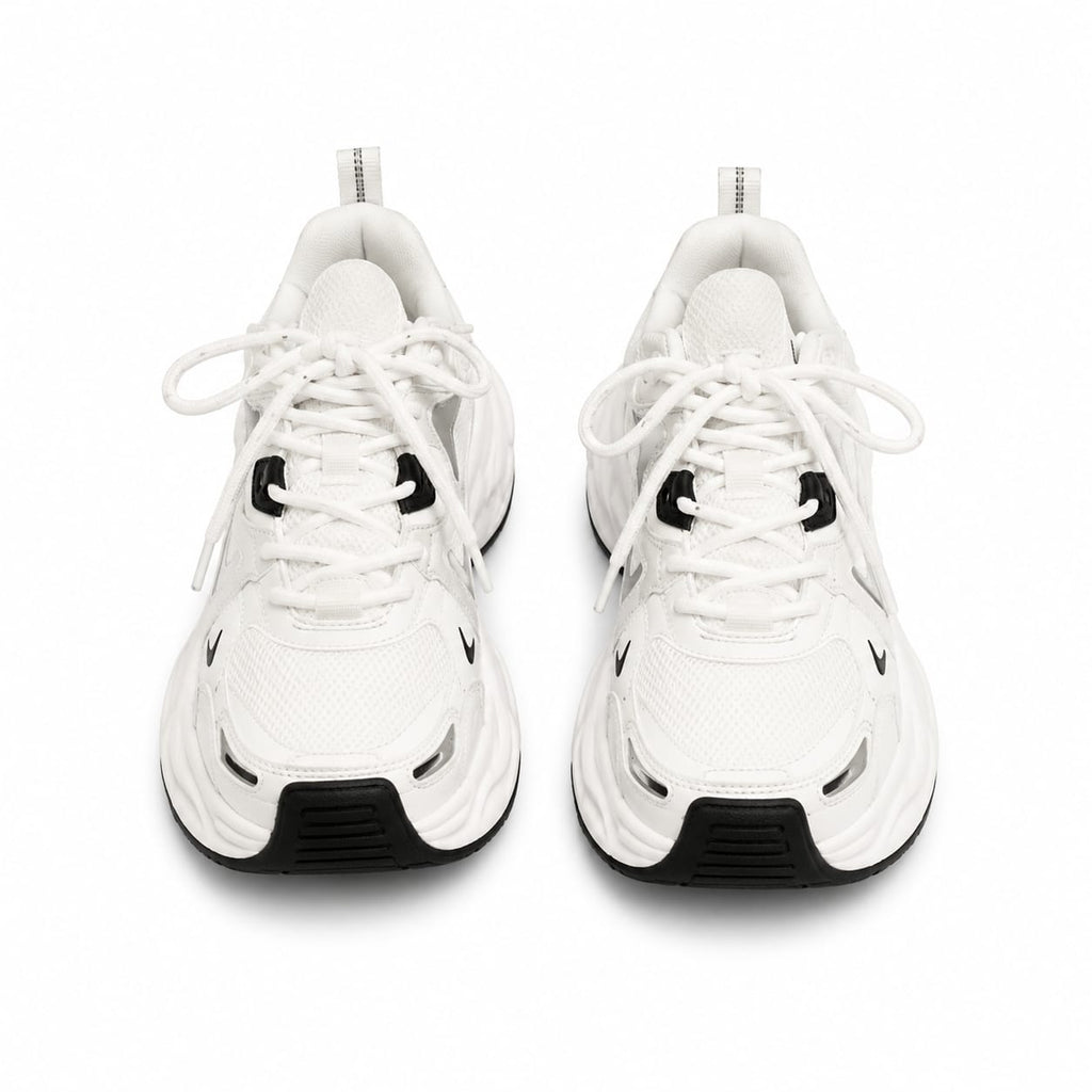 Tenis Chunky Blancos de Plataforma para Mujer/ ajuste cómodo y seguro.