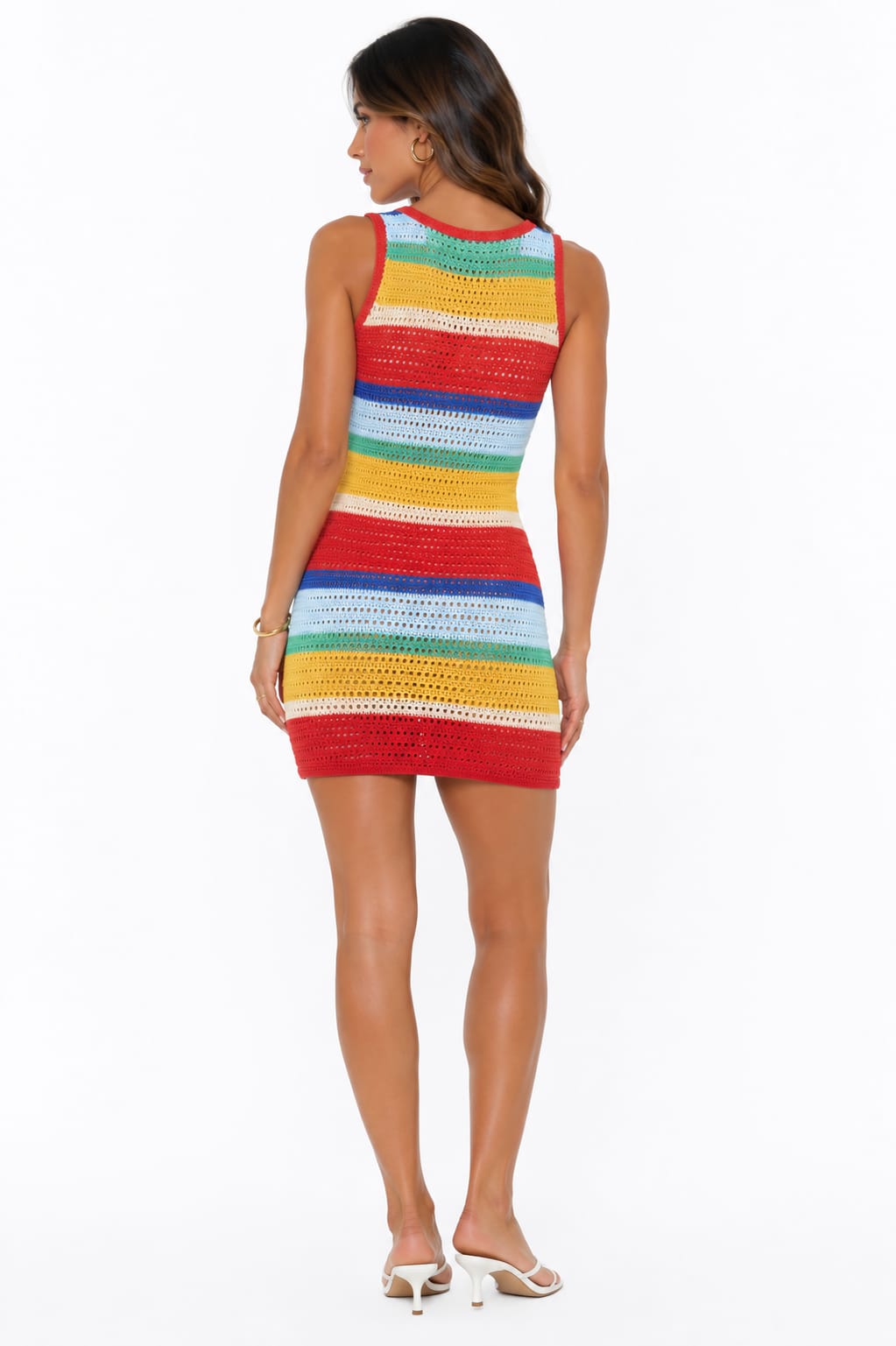 Vestido Tejido Arcoíris Riviera/ evoca el encanto de los días