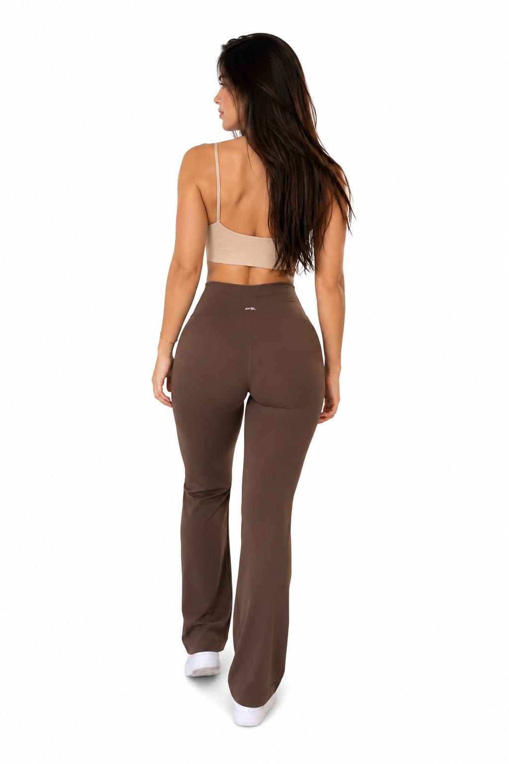 Pantalón de yoga acampanados chocolate