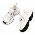 Tenis Chunky Blancos de Plataforma para Mujer/ ajuste cómodo y seguro.